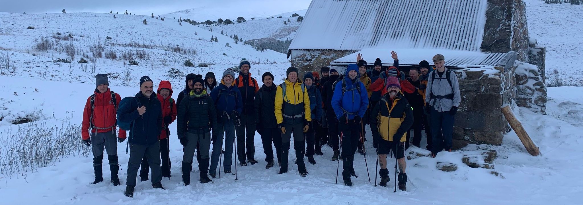 Group of OutdoorLads in Cairngorms in Winter