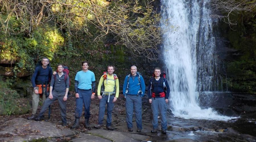 Pen-y-Fan behind group PFR