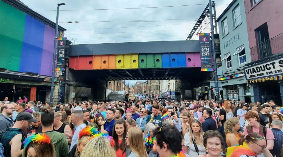 Lower briggate Leeds Pride 2023