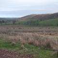Looking across valley to hills